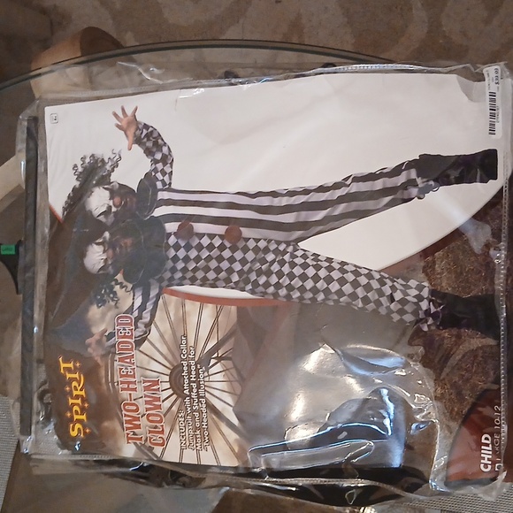 2 Headed Clown Costume - Picture 7 of 9